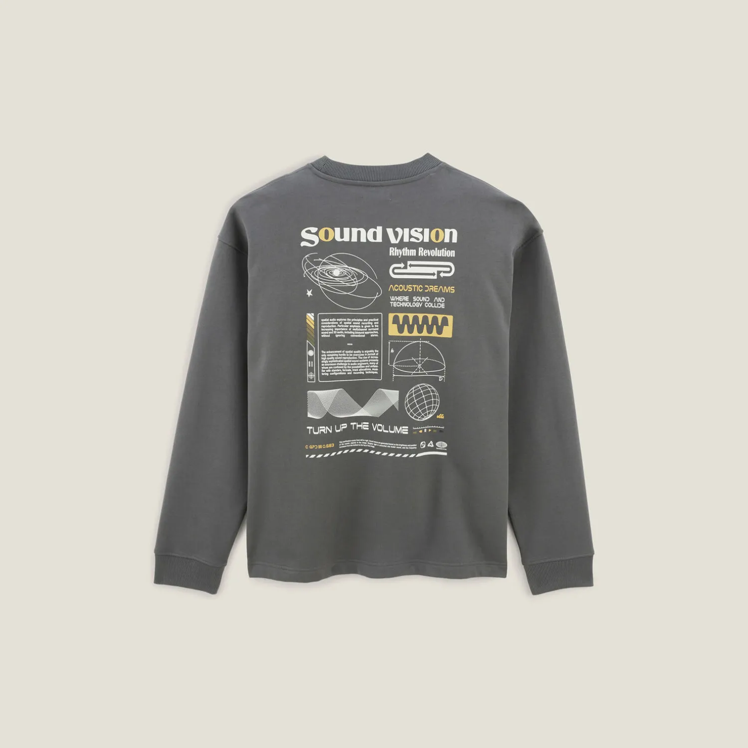 Jules Sweat col rond imprimé devant et dos- Sweat