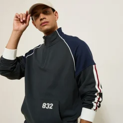 Jules Sweat iconique 832 à col montant zippé- Sweat