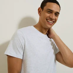 Jules Tee shirt col rond basique en coton- T-shirt