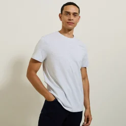 Jules Tee shirt col rond basique en coton- T-shirt