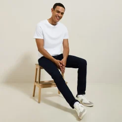 Jules Tee shirt col rond basique en coton- T-shirt