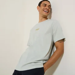 Jules Tee shirt col rond imprimé en coton- T-shirt