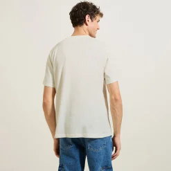 Jules Tee shirt col rond imprimé en coton- T-shirt