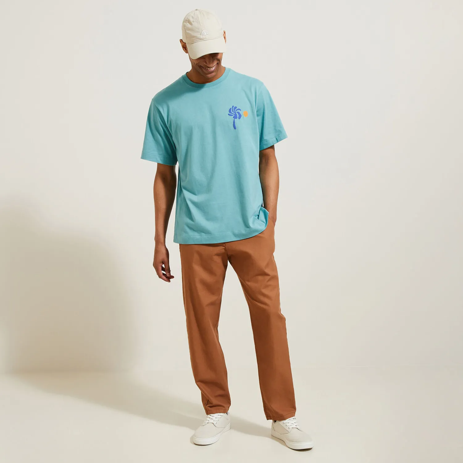 Jules Tee shirt col rond imprimé- T-shirt