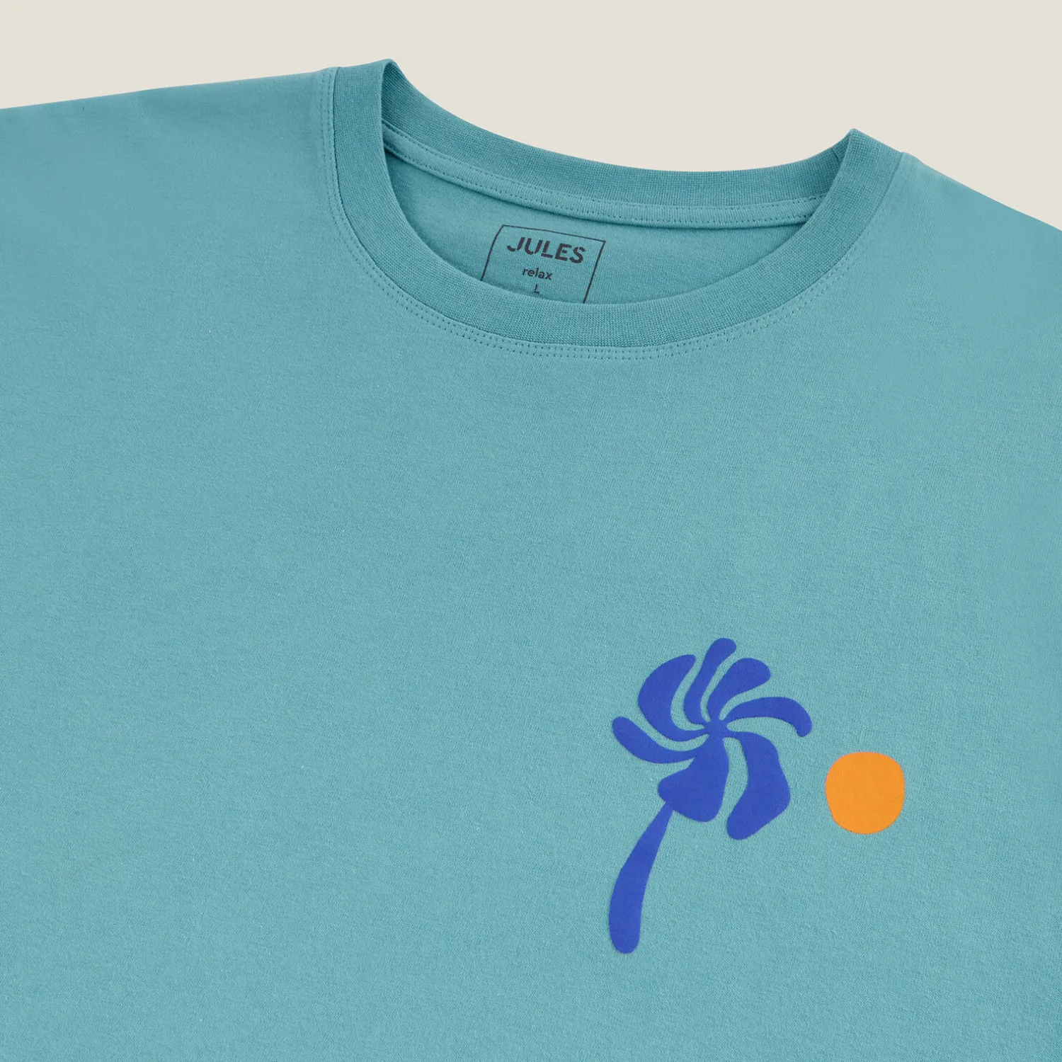 Jules Tee shirt col rond imprimé- T-shirt