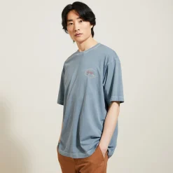 Jules Tee shirt col rond imprimé en coton- T-shirt