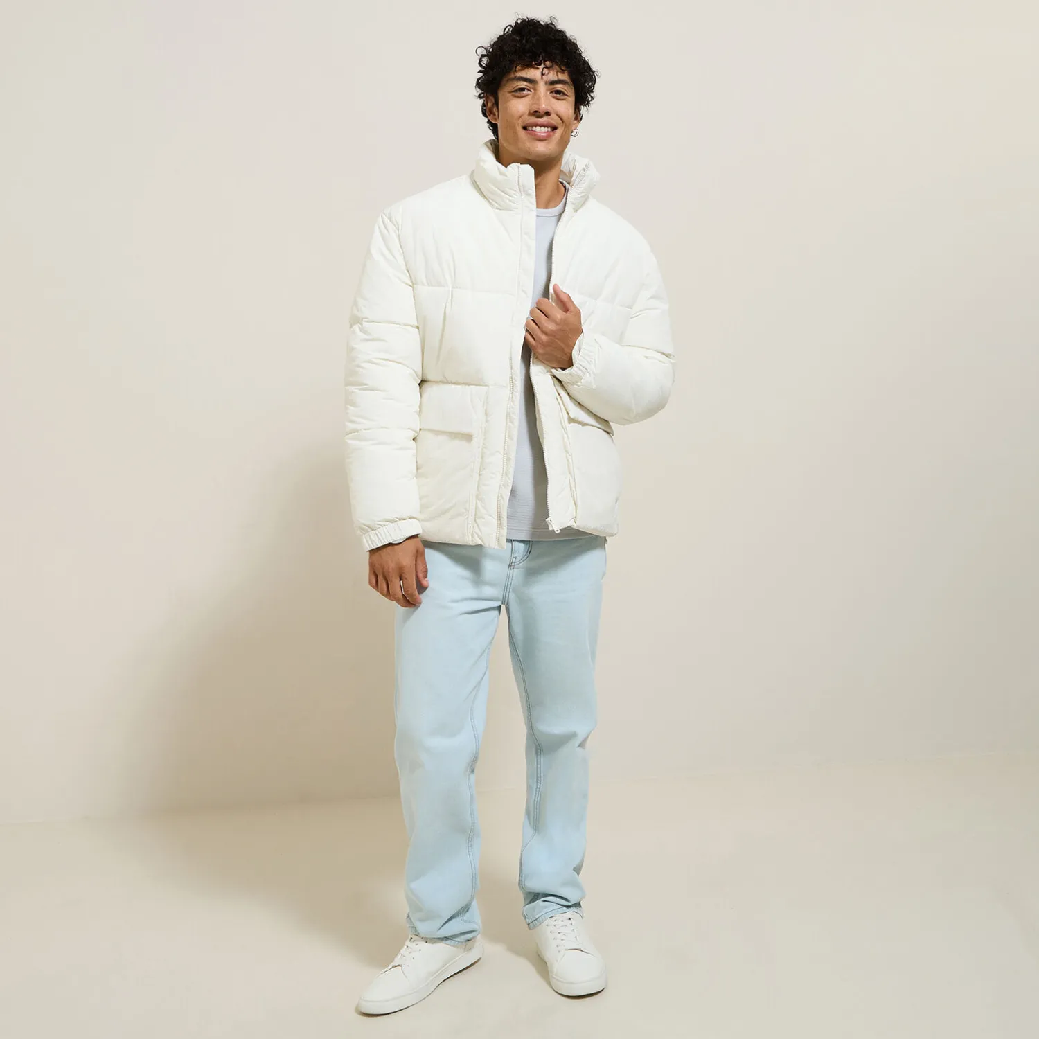 Jules Tee shirt col rond imprimé devant- T-shirt