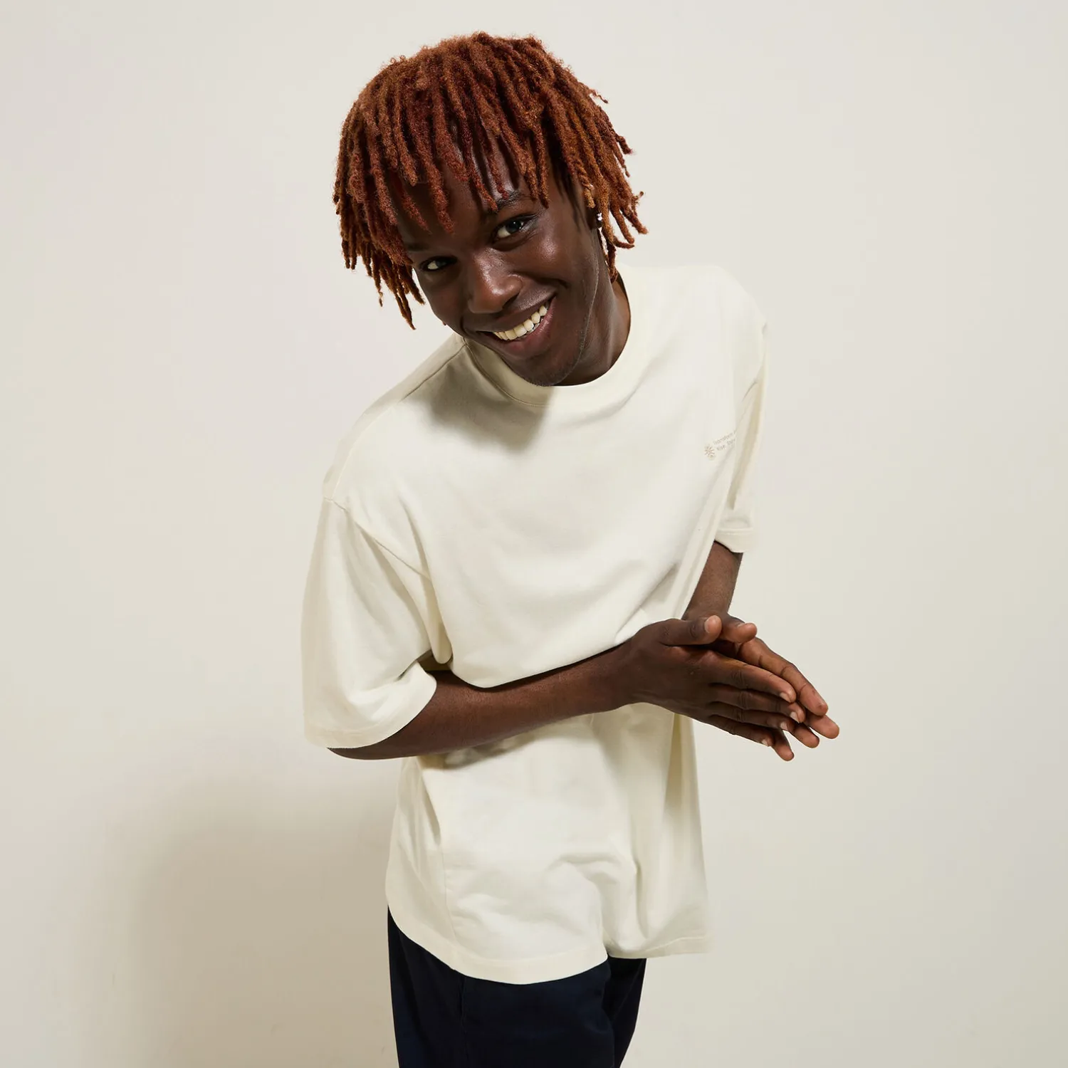 Jules Tee shirt col rond imprimé en coton- T-shirt