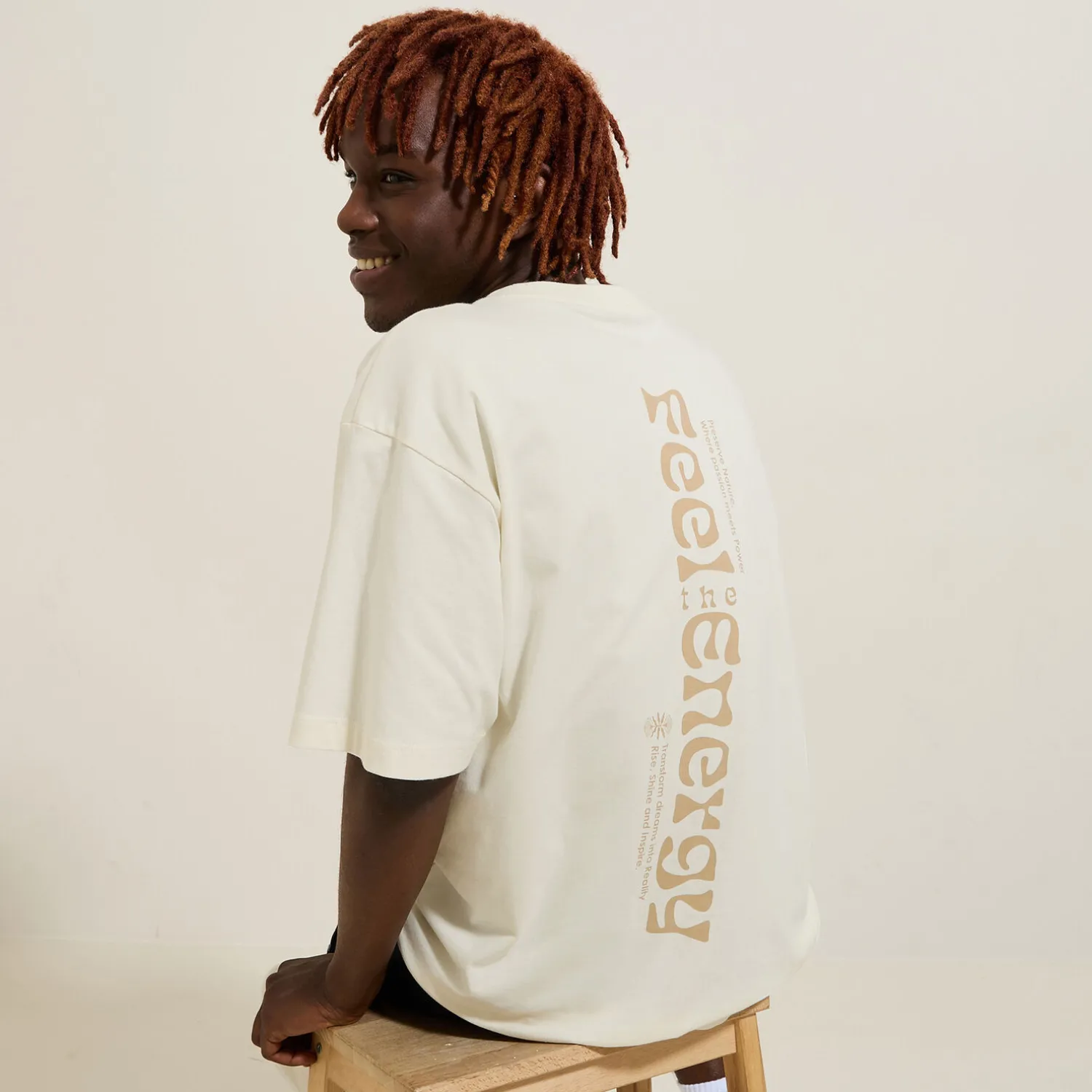 Jules Tee shirt col rond imprimé en coton- T-shirt