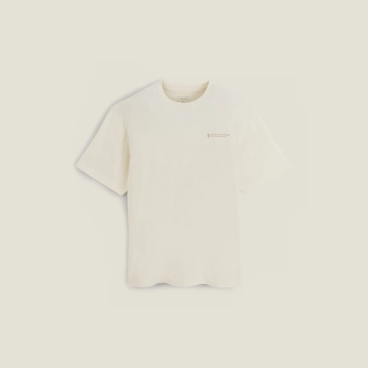 Jules Tee shirt col rond imprimé en coton- T-shirt