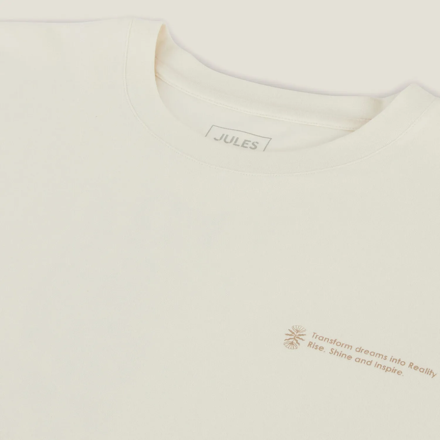 Jules Tee shirt col rond imprimé en coton- T-shirt