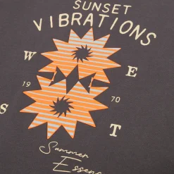 Jules Tee shirt col rond imprimé placé devant- T-shirt