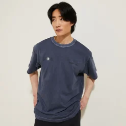 Jules Tee shirt col rond imprimé en coton- T-shirt