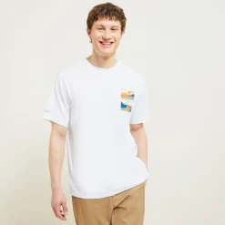 Jules Tee shirt col rond imprimé placé paysage- T-shirt