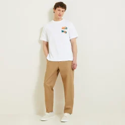 Jules Tee shirt col rond imprimé placé paysage- T-shirt