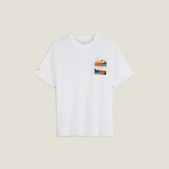 Jules Tee shirt col rond imprimé placé paysage- T-shirt