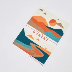 Jules Tee shirt col rond imprimé placé paysage- T-shirt