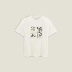 Jules Tee shirt col rond imprimé placé devant- T-shirt