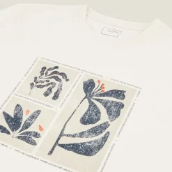 Jules Tee shirt col rond imprimé placé devant- T-shirt