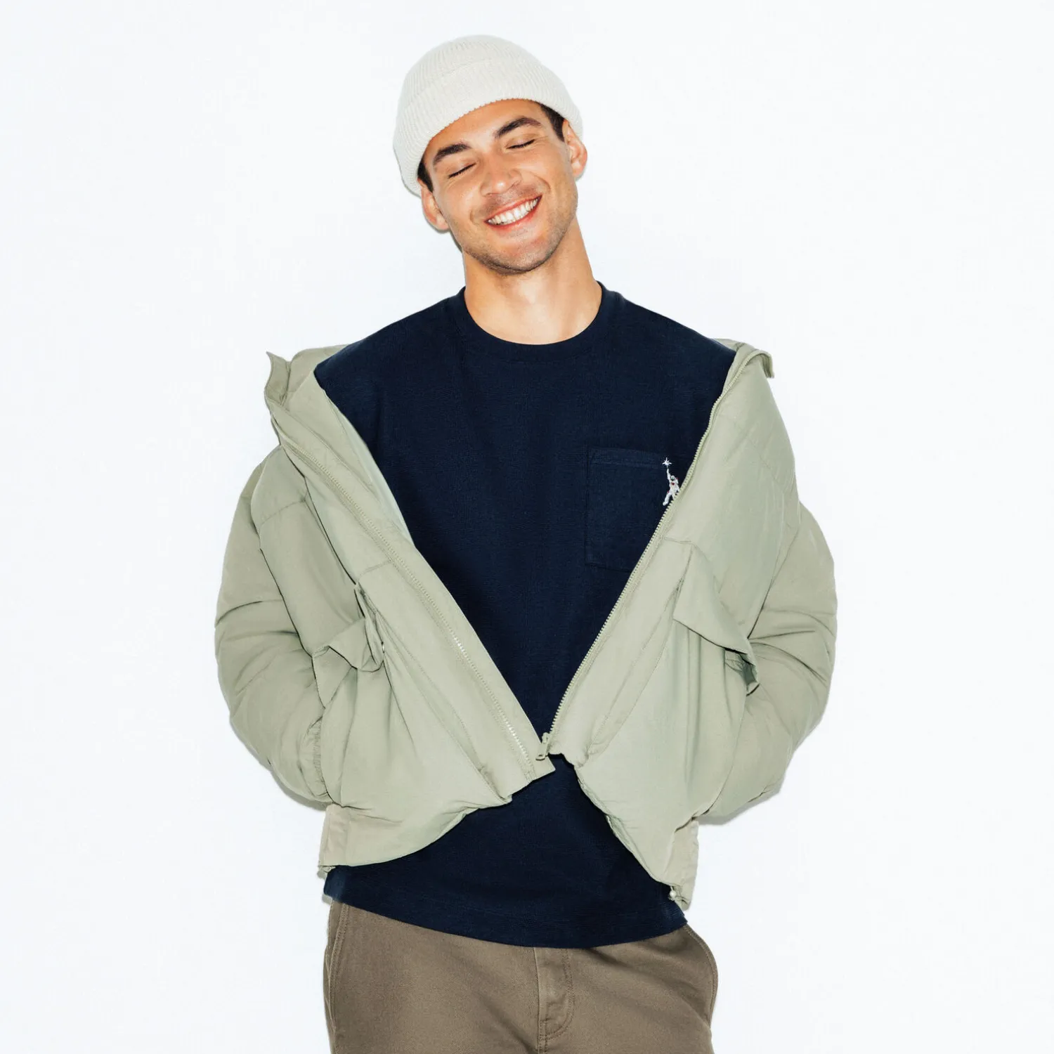 Jules Tee shirt col rond reliéfé- T-shirt