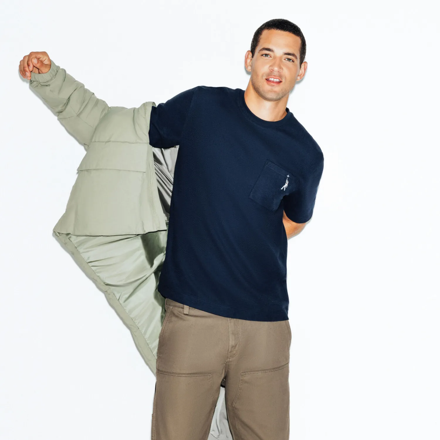 Jules Tee shirt col rond reliéfé- T-shirt