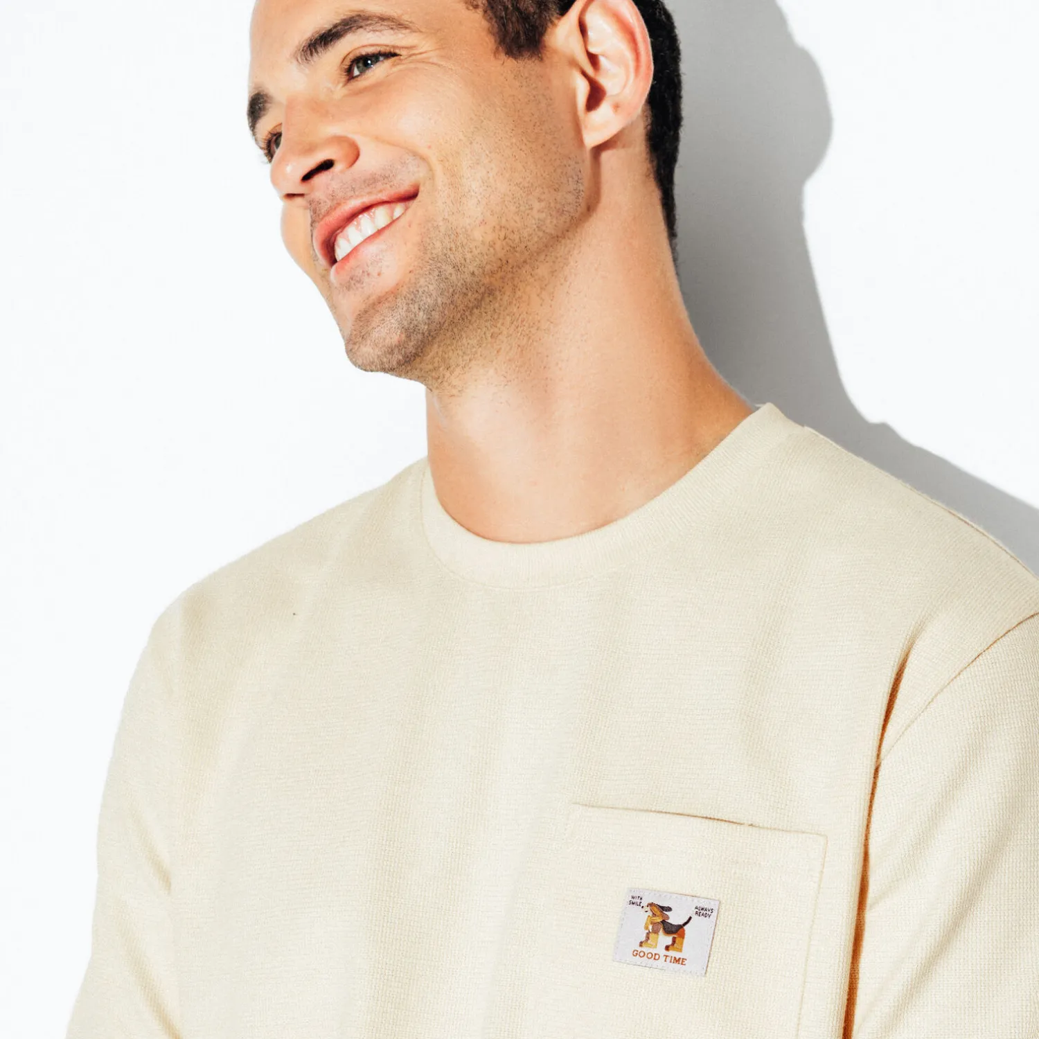 Jules Tee shirt col rond reliéfé- T-shirt