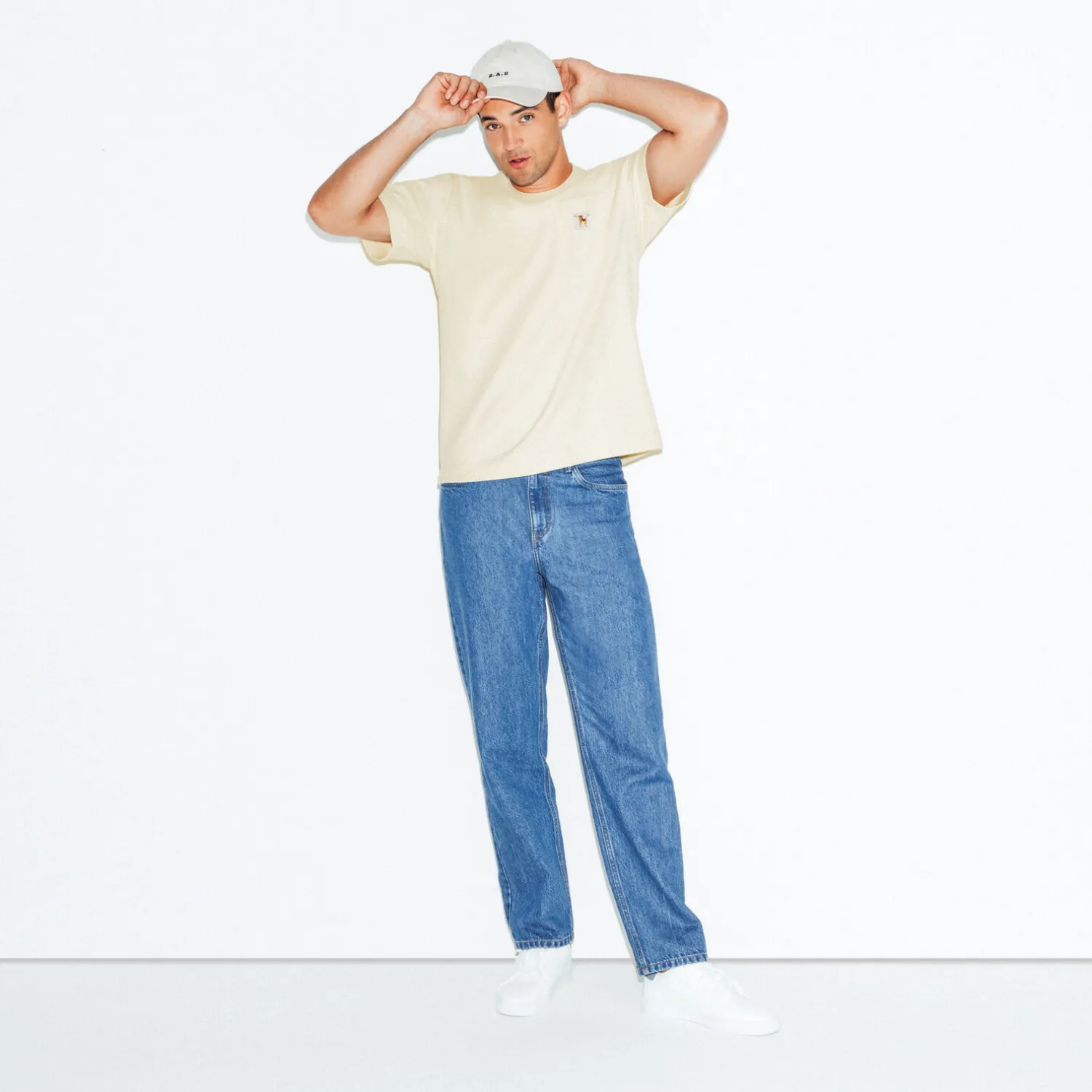 Jules Tee shirt col rond reliéfé- T-shirt