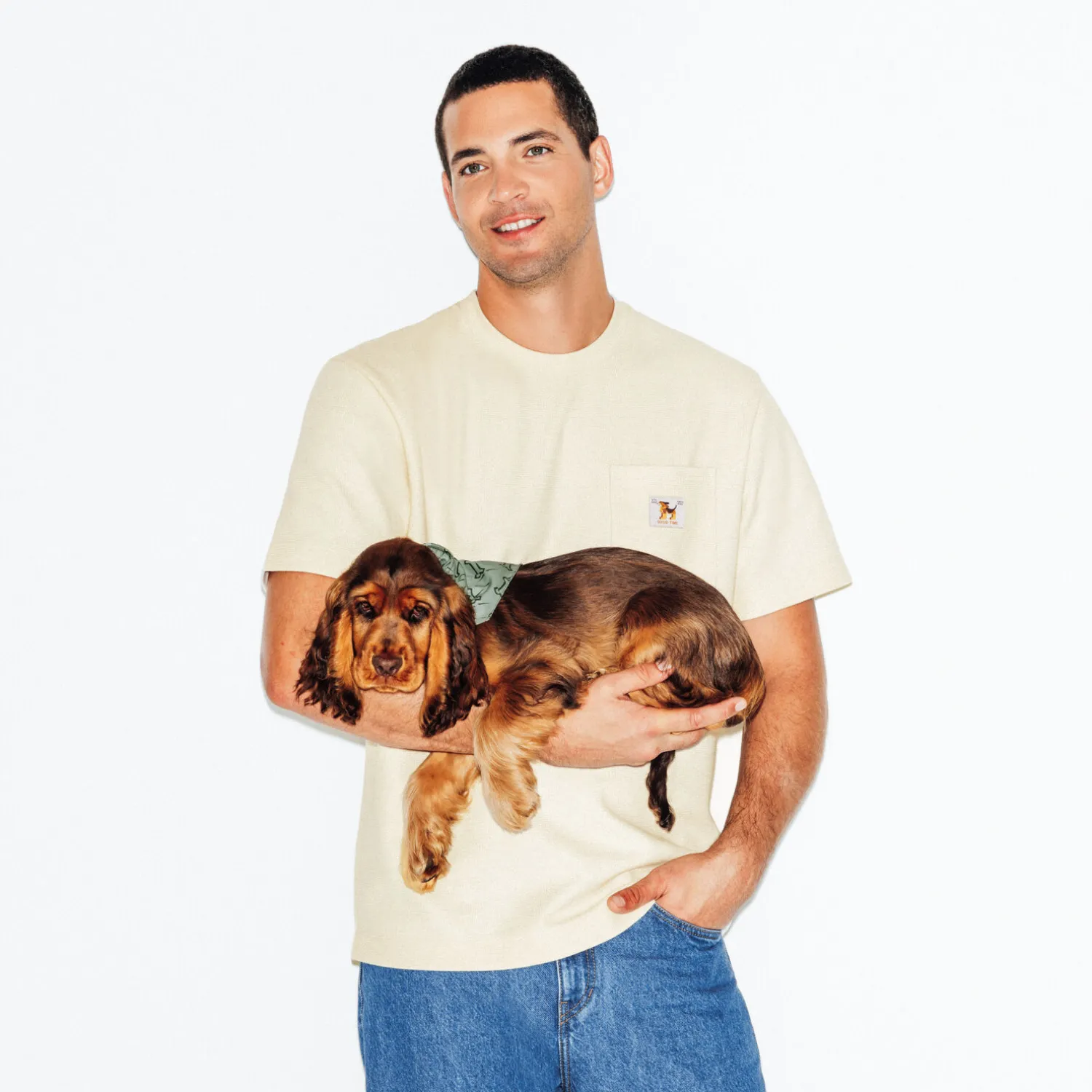 Jules Tee shirt col rond reliéfé- T-shirt