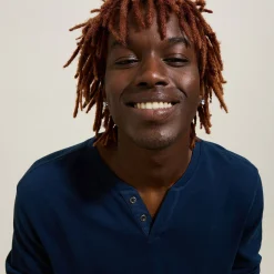 Jules Tee shirt col tunisien manches longues- T-shirt