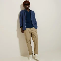 Jules Tee shirt col tunisien manches longues- T-shirt