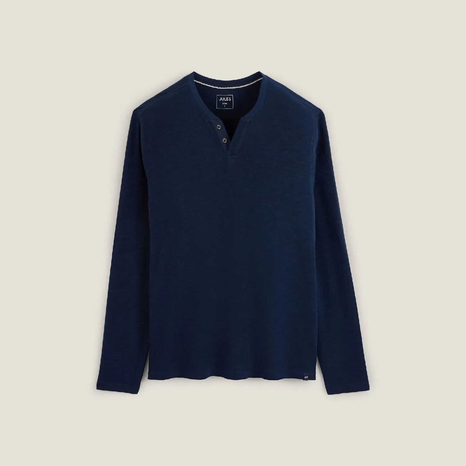 Jules Tee shirt col tunisien manches longues- T-shirt