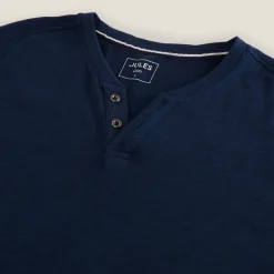 Jules Tee shirt col tunisien manches longues- T-shirt