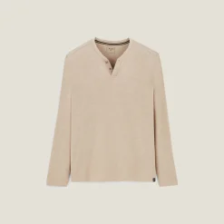 Jules Tee shirt col tunisien manches longues- T-shirt