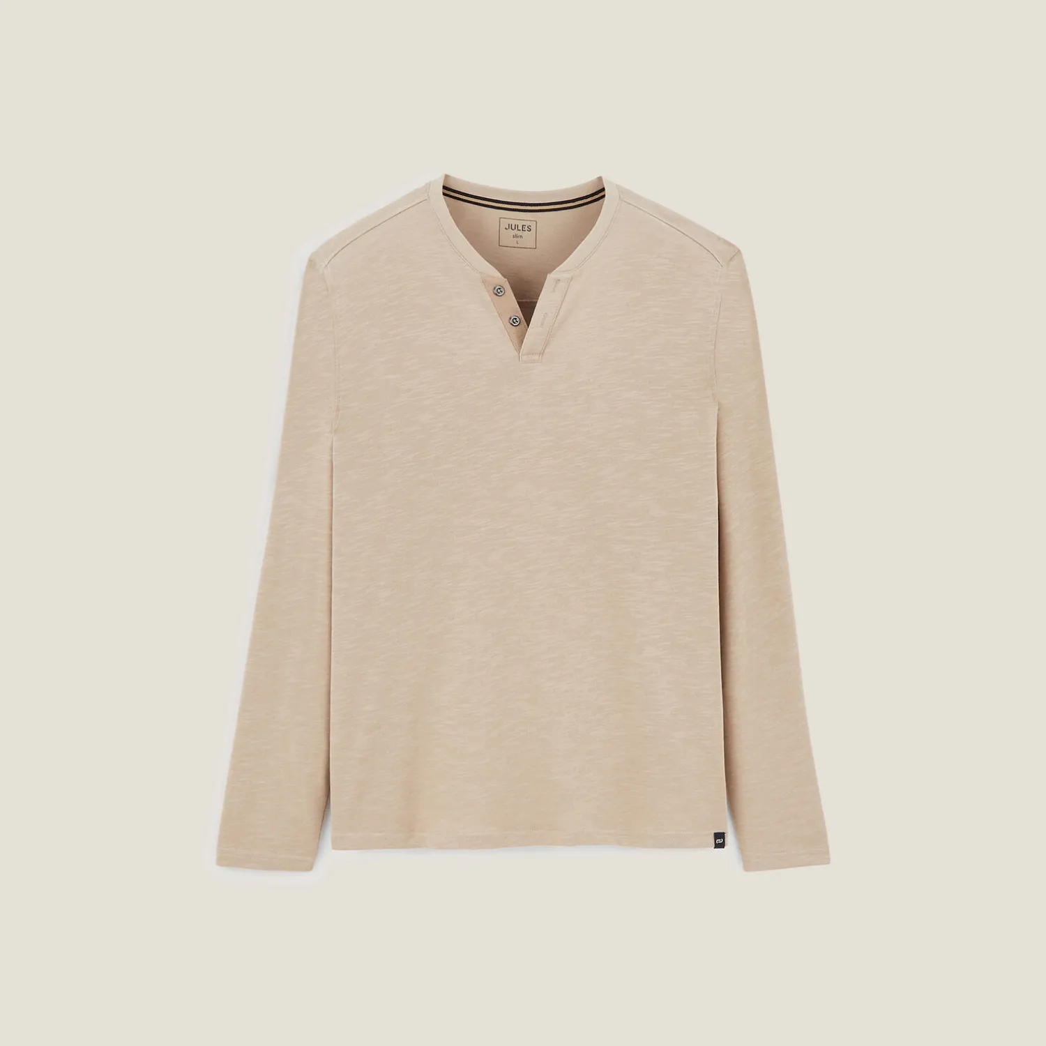 Jules Tee shirt col tunisien manches longues- T-shirt