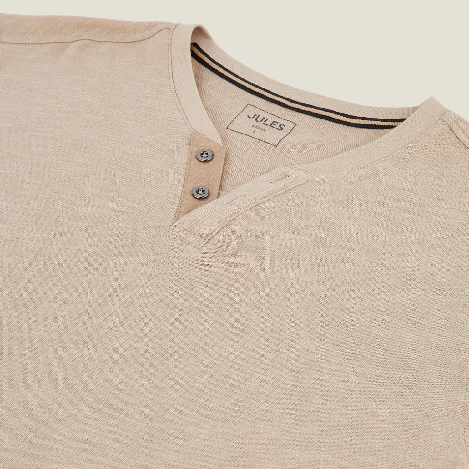 Jules Tee shirt col tunisien manches longues- T-shirt