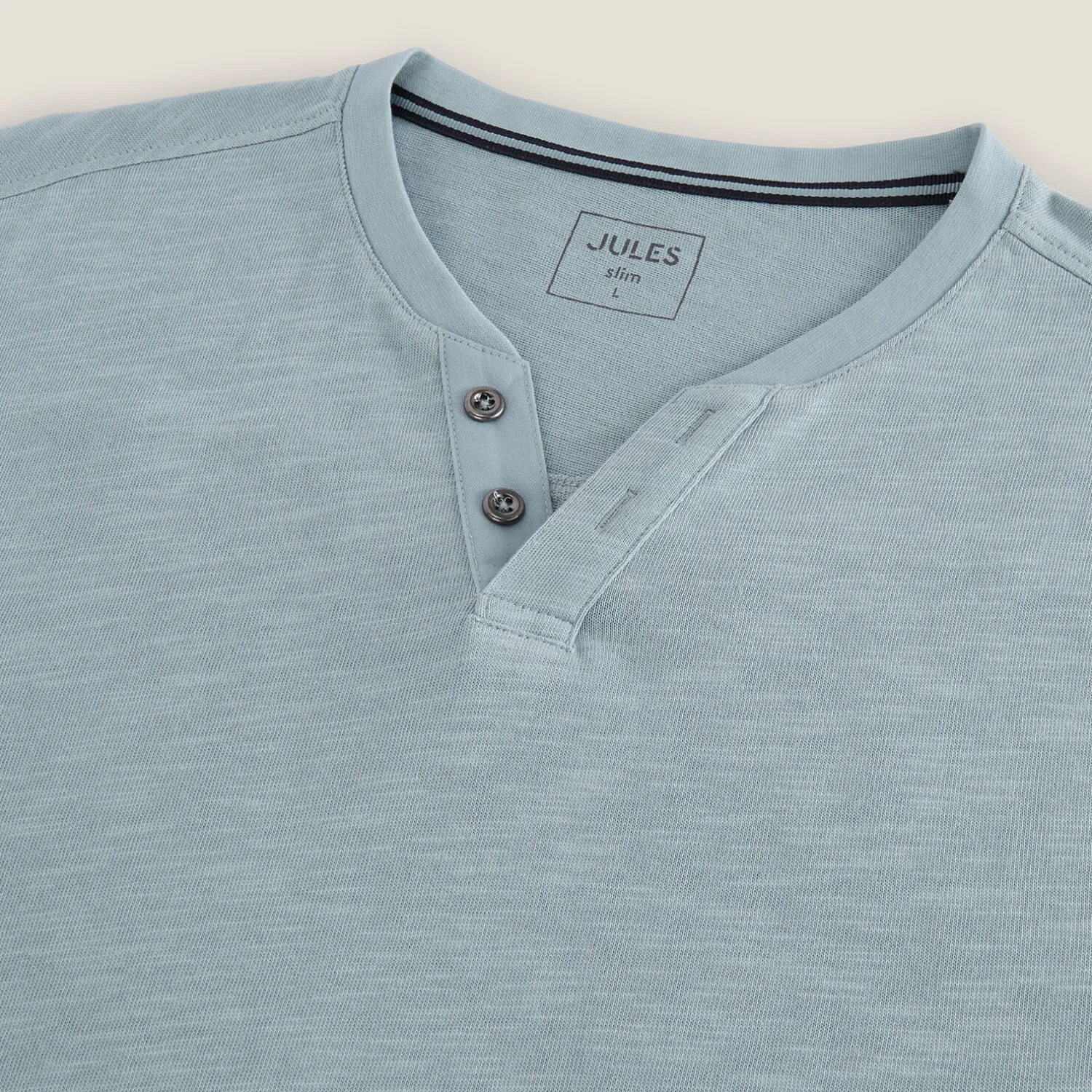 Jules Tee shirt col tunisien manches longues- T-shirt