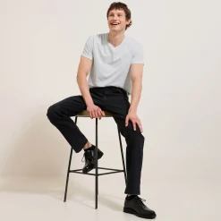 Jules Tee shirt col V en coton- T-shirt