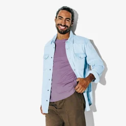 Jules Tee shirt en coton col rond basique- T-shirt