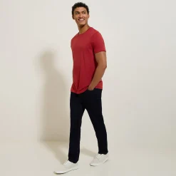 Jules Tee shirt en coton col rond basique- T-shirt