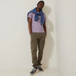 Jules Tee shirt en coton col rond basique- T-shirt