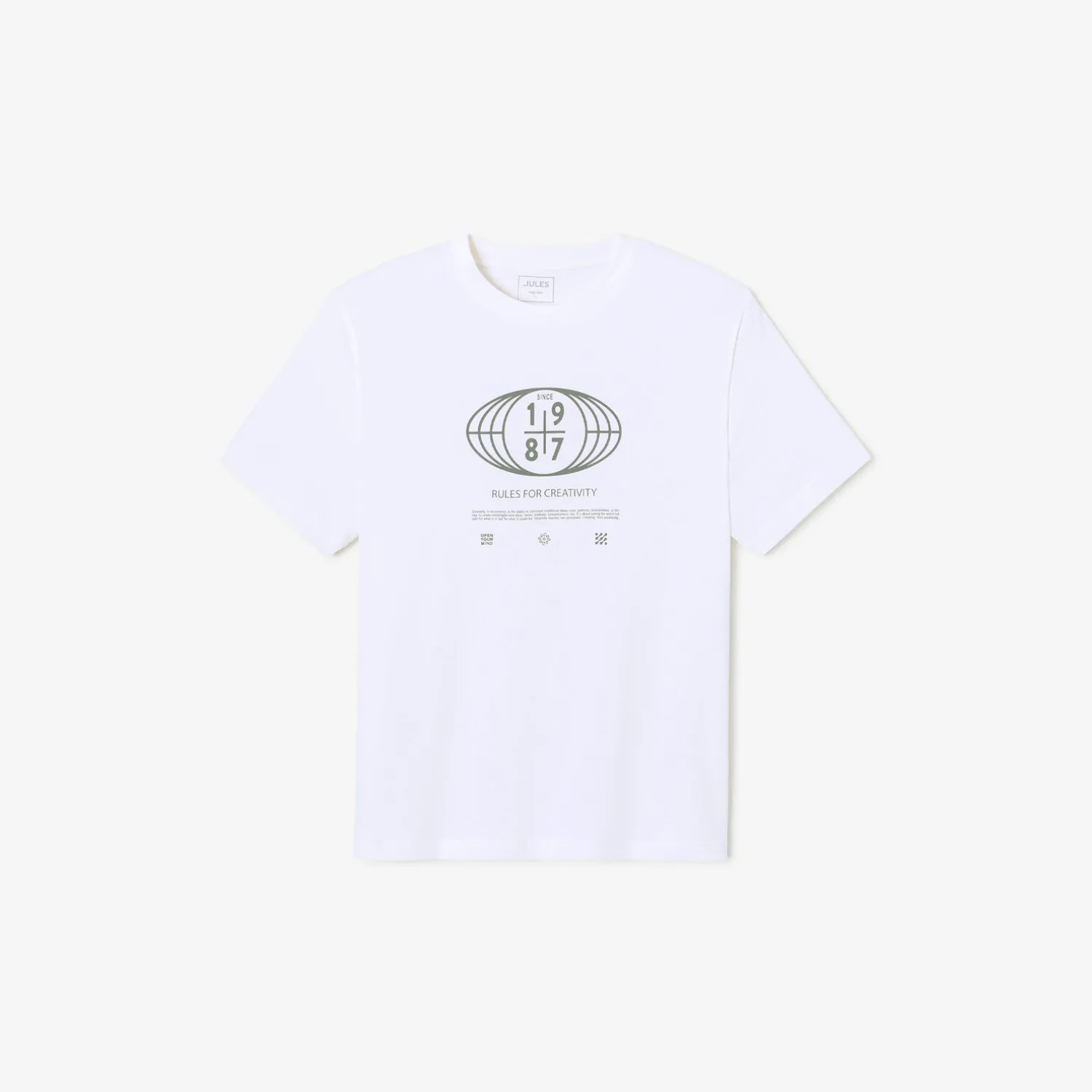 Jules Tee shirt imprimé col rond- T-shirt