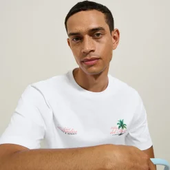 Jules Tee shirt imprimé devant et dos paysage- T-shirt