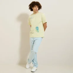 Jules Tee shirt imprimé en coton col rond- T-shirt