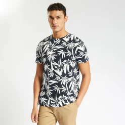 Jules Tee shirt imprimé feuillage- T-shirt