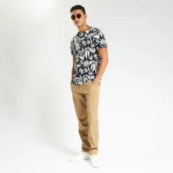 Jules Tee shirt imprimé feuillage- T-shirt