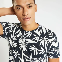 Jules Tee shirt imprimé feuillage- T-shirt