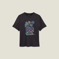 Jules Tee shirt imprimé placé good vibes- T-shirt