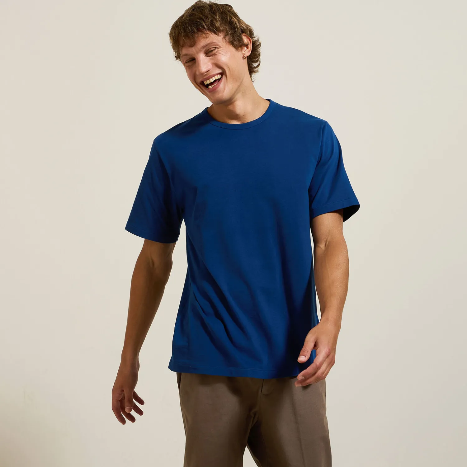 Jules Tee shirt matière douce col rond- T-shirt