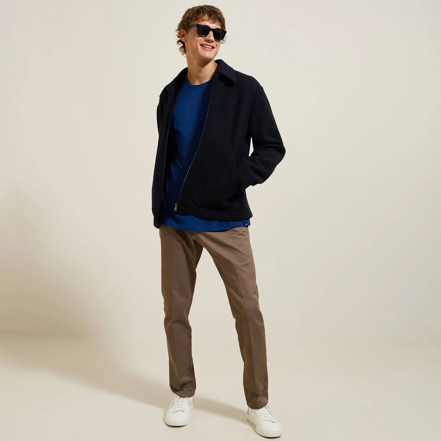 Jules Tee shirt matière douce col rond- T-shirt