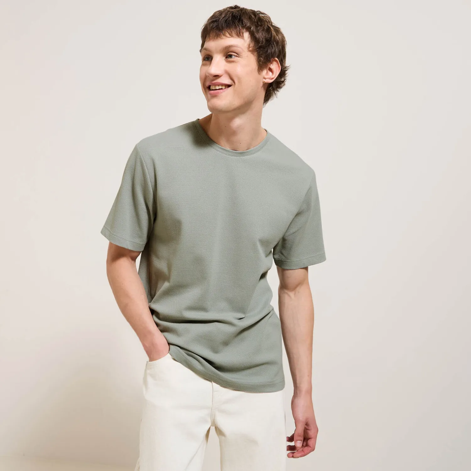 Jules Tee shirt matière fantaisie- T-shirt